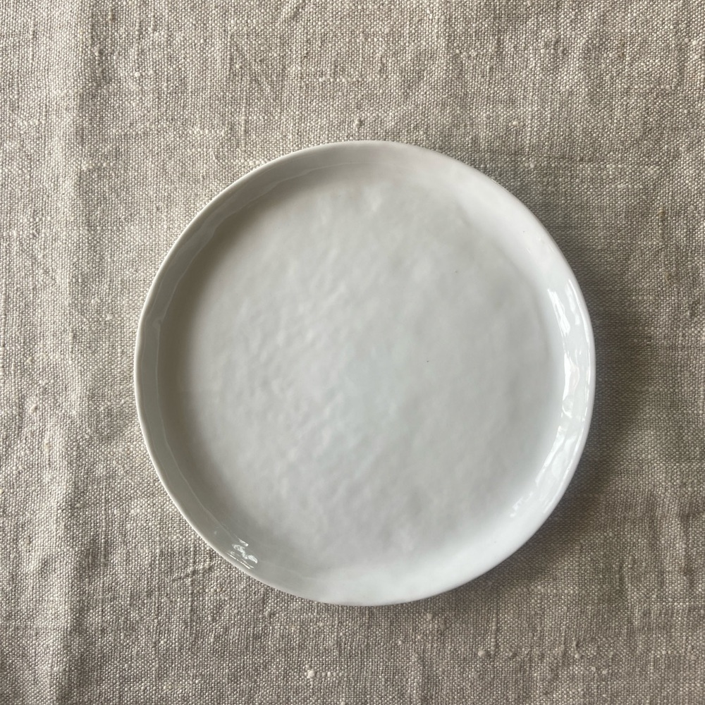 Sur La Table white porcelain plate